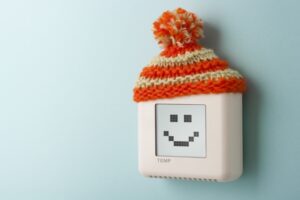smile-on-thermostat-wearing-a-wool-beanie